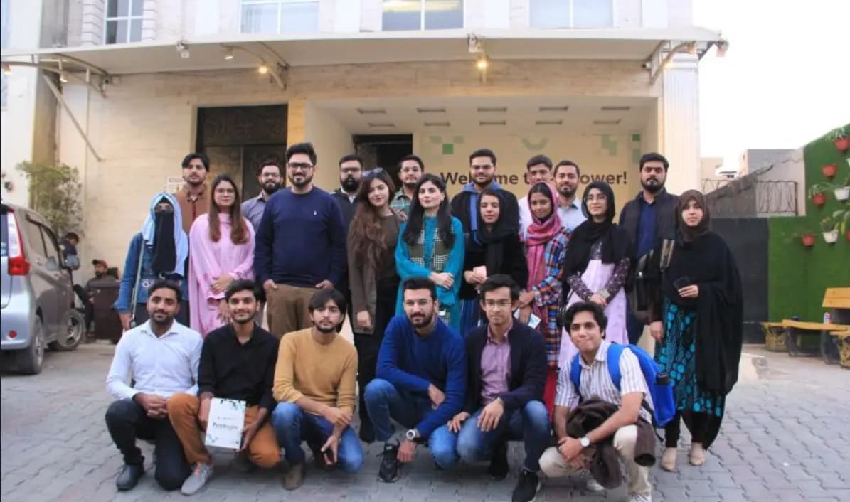 Burhan Tangwani visiting the Purelogics office